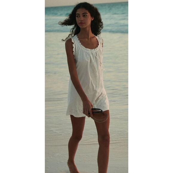 NWOT DOEN NESSIE DRESS IN SALT, Med $379 A9 - Picture 3 of 11